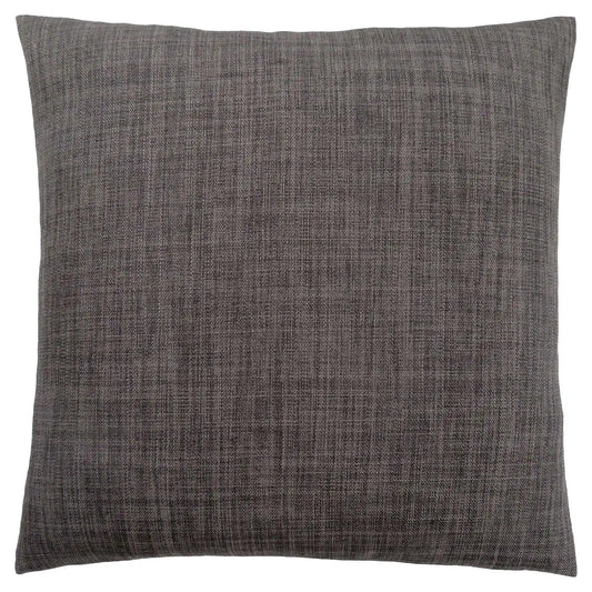 18" X 18" Gray Polyester Linen Zippered Pillow - Homeroots
