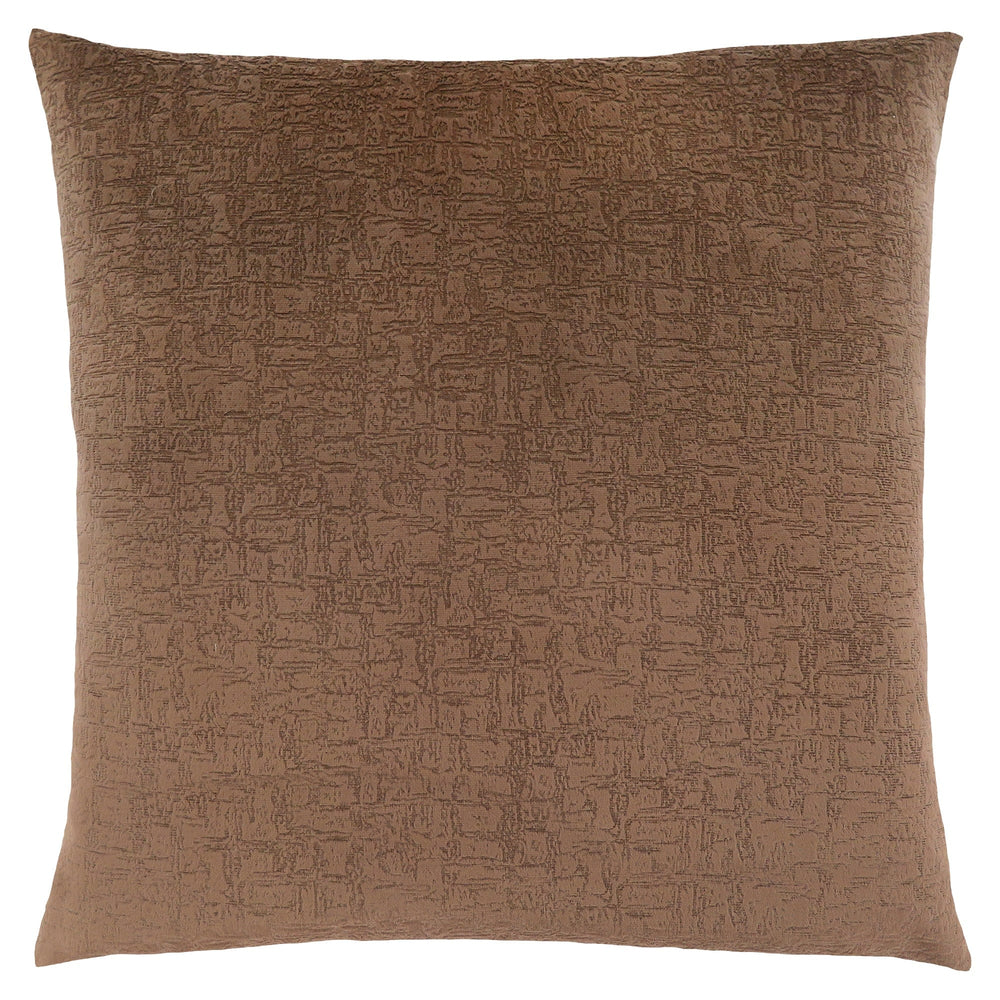 Set Of Two 18" X 18" Brown Velvet Polyester Mosaic Zippered Pillow - Homeroots - Flyclothing LLC