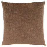 Set Of Two 18" X 18" Brown Velvet Polyester Mosaic Zippered Pillow - Homeroots - Flyclothing LLC