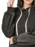 Zenana Acid Wash Fleece Hoodie with Drawstring - Trendsi - Flyclothing LLC