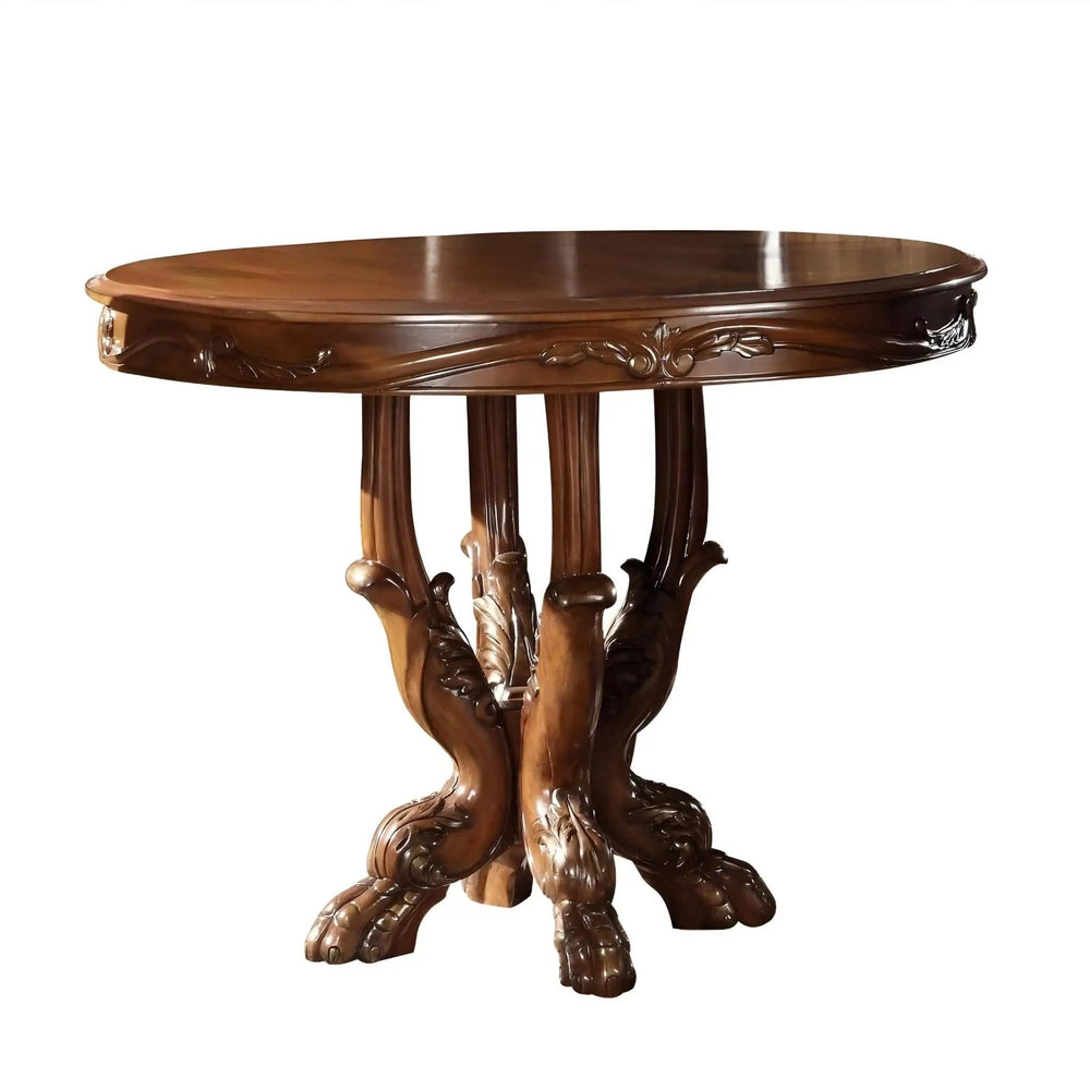 48" Brown Solid Wood Dining Table - Homeroots - Flyclothing LLC