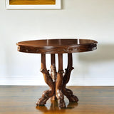 48" Brown Solid Wood Dining Table - Homeroots - Flyclothing LLC