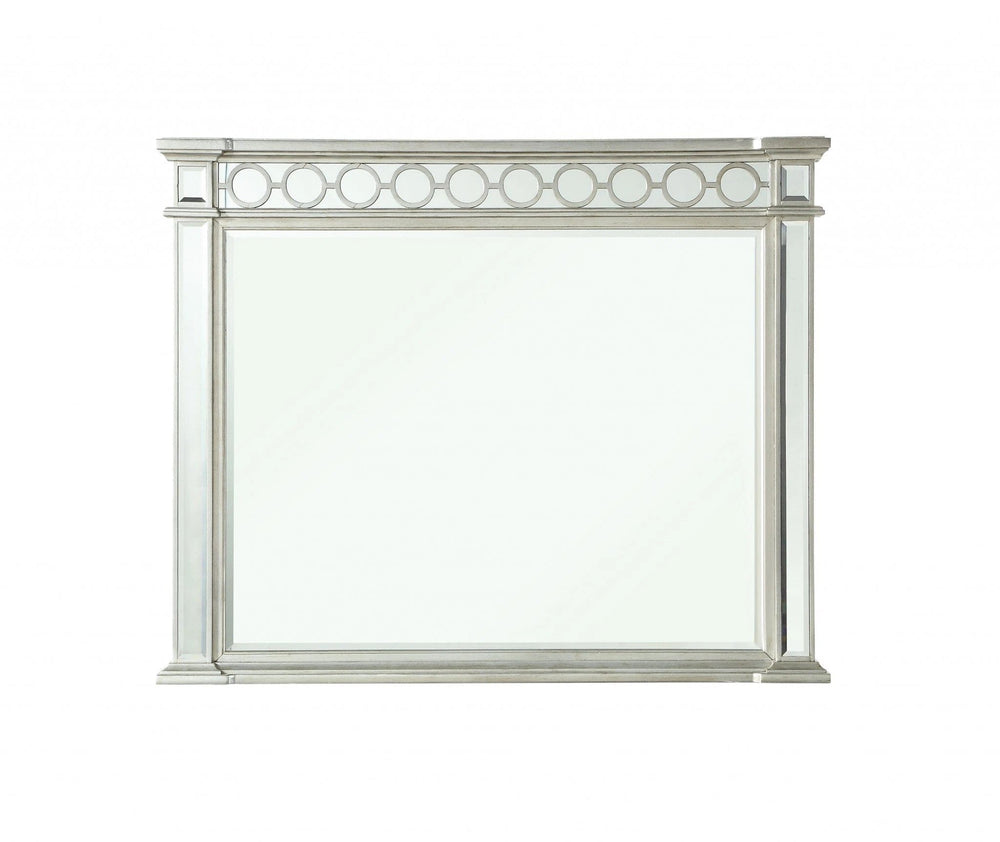42" Silver Framed Dresser Mirror - Homeroots - Flyclothing LLC