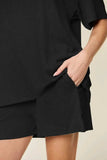 Double Take Basic style Round Neck Solid Set - Trendsi - Flyclothing LLC