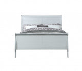 King Silver Sleigh Bed - Homeroots - Flyclothing LLC