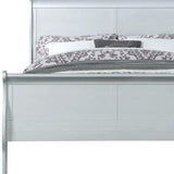 King Silver Sleigh Bed - Homeroots - Flyclothing LLC