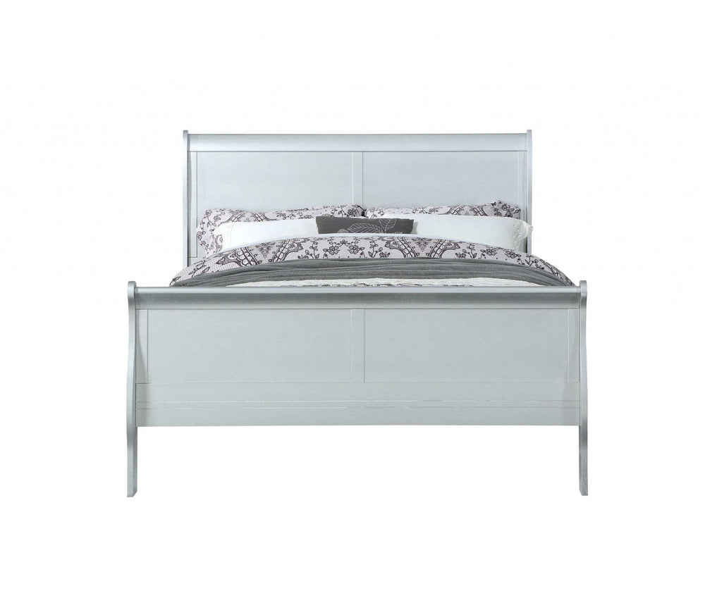 Off White Solid Wood Twin Bed Frame - Homeroots - Flyclothing LLC