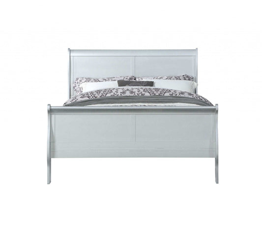 Off White Solid Wood Twin Bed Frame - Homeroots - Flyclothing LLC