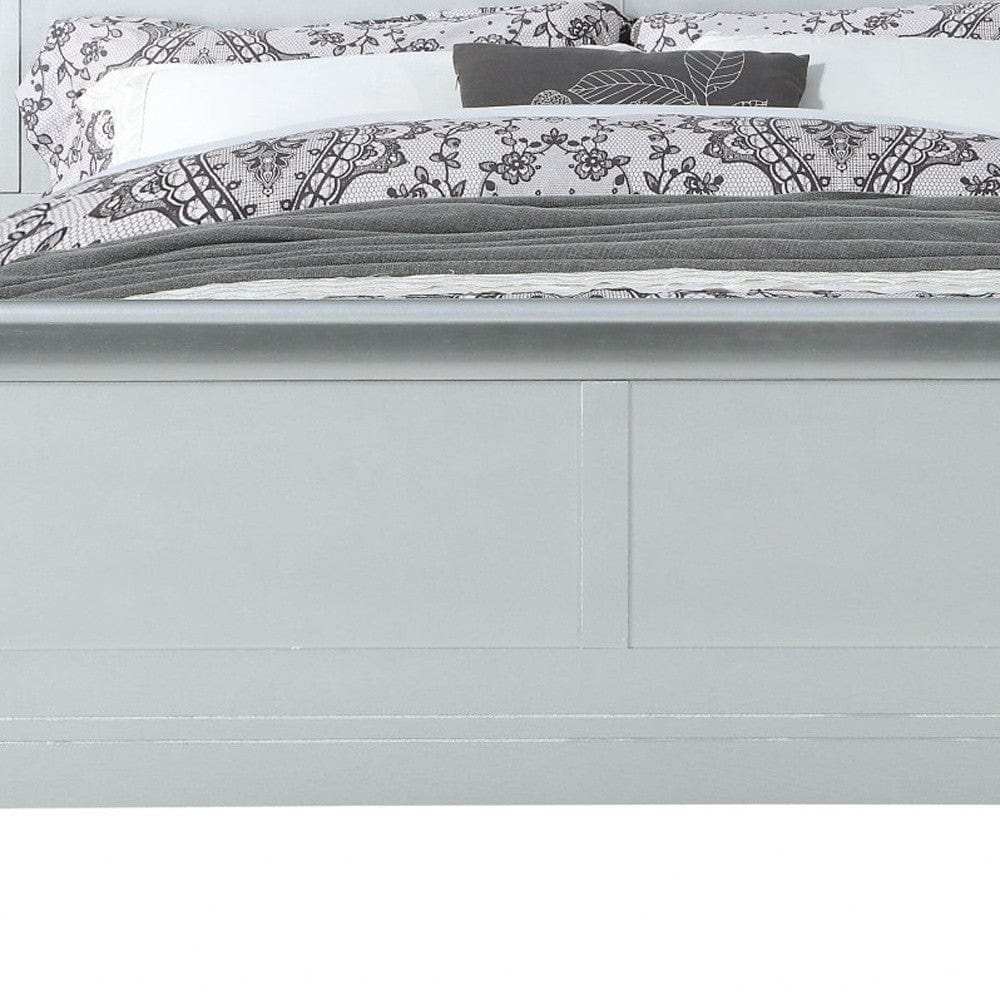 Off White Solid Wood Twin Bed Frame - Homeroots - Flyclothing LLC