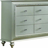 18" Champagne Solid Wood Double Dresser - Homeroots - Flyclothing LLC