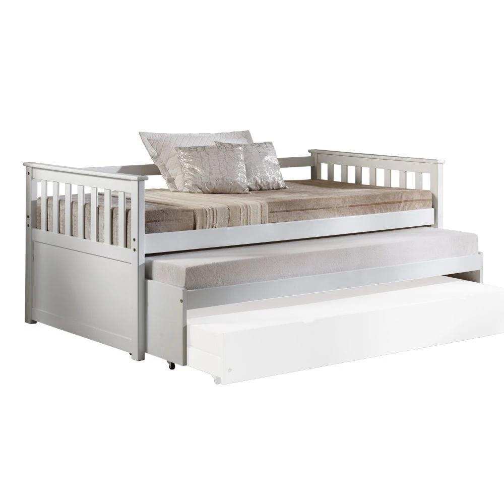 Twin Brown And Gray Bed With Trundle - Homeroots - Flyclothing LLC