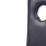 Set of Two Black And Silver Upholstered Faux Leather Dining Side Chairs - Homeroots - Flyclothing LLC