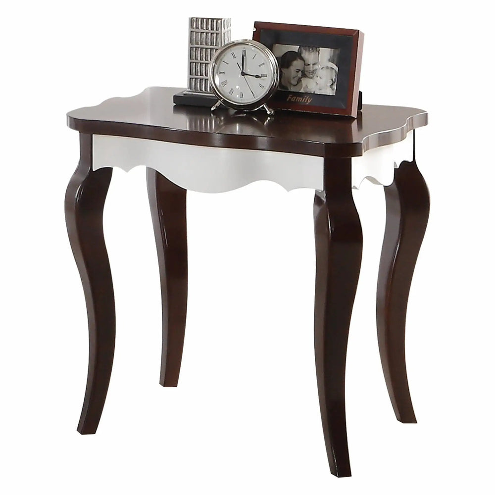 24" Dark Brown Solid Wood End Table - Homeroots - Flyclothing LLC