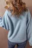 Half Zip Long Sleeve Sweatshirt - Trendsi - Flyclothing LLC