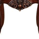 25" Walnut And Brown Faux Marble Square End Table - Homeroots - Flyclothing LLC