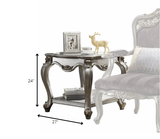 24" Gray Solid Wood End Table With Shelf - Homeroots - Flyclothing LLC