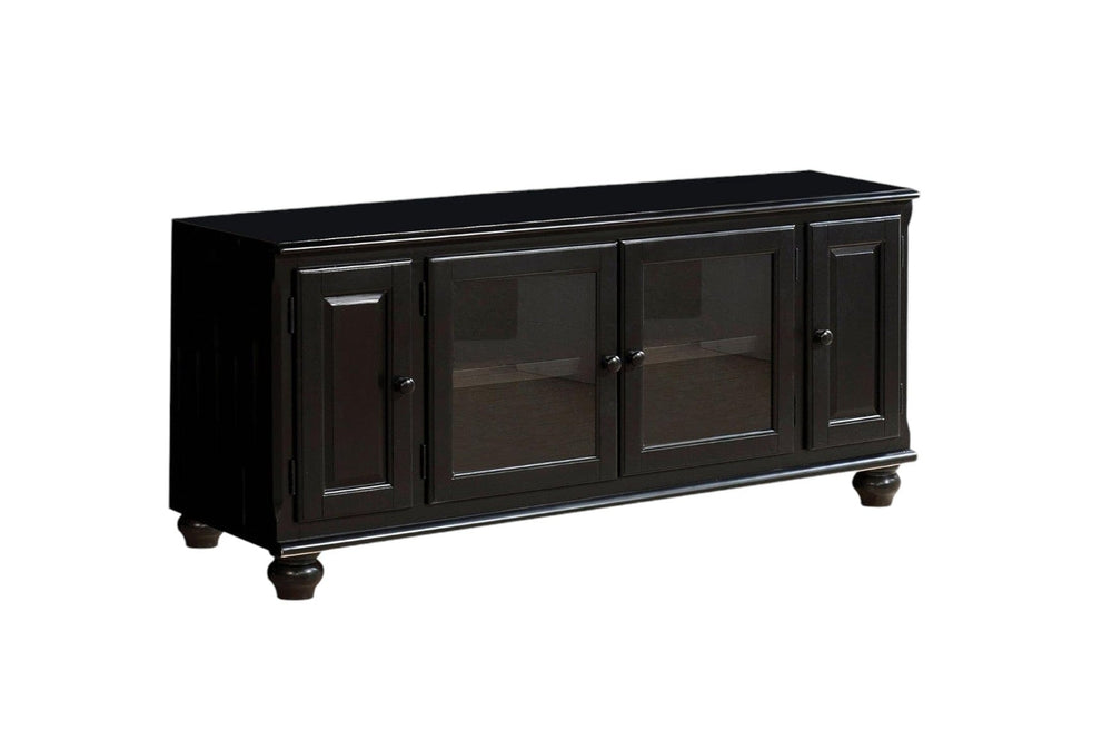 58" Black TV Stand - Homeroots - Flyclothing LLC