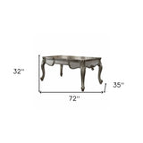 35" Silver Executive Desk - Homeroots - Flyclothing LLC