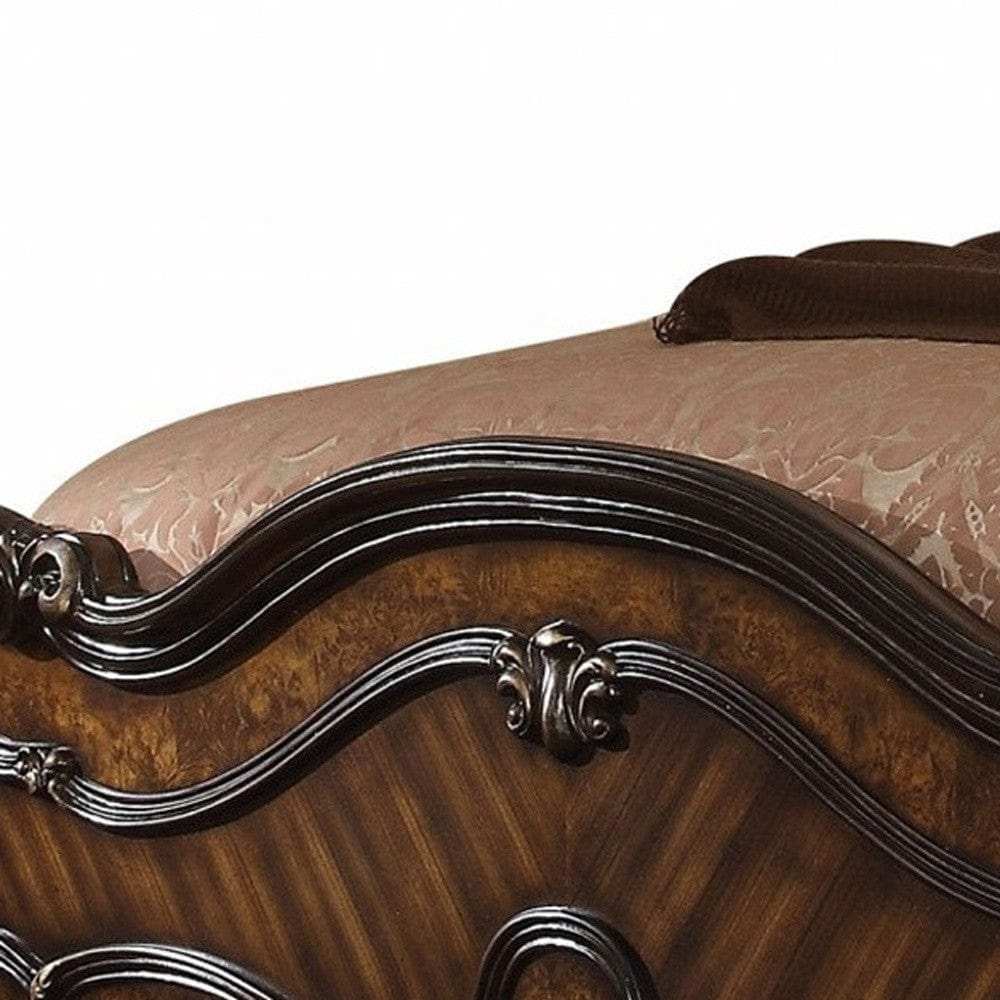 Dark Brown Solid Wood Bed Frame - Homeroots - Flyclothing LLC