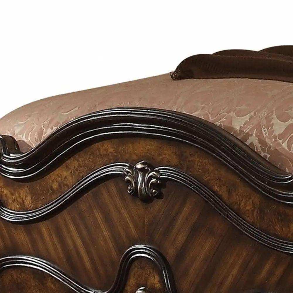 Dark Brown Solid Wood Bed Frame - Homeroots - Flyclothing LLC