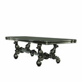 46" Green Solid Wood Trestle Base Dining Table - Homeroots - Flyclothing LLC