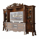 19" Brown Wood Cabinet Enclosed Storage Entertainment Center - Homeroots - Flyclothing LLC