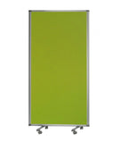 Green Rolling Three Panel Room Divider Screen - Homeroots - Flyclothing LLC