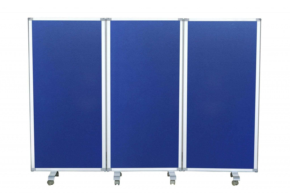 106 X 1 X 71 Blue Metal And Fabric - Screen - Homeroots - Flyclothing LLC