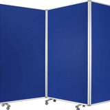 106 X 1 X 71 Blue Metal And Fabric - Screen - Homeroots - Flyclothing LLC