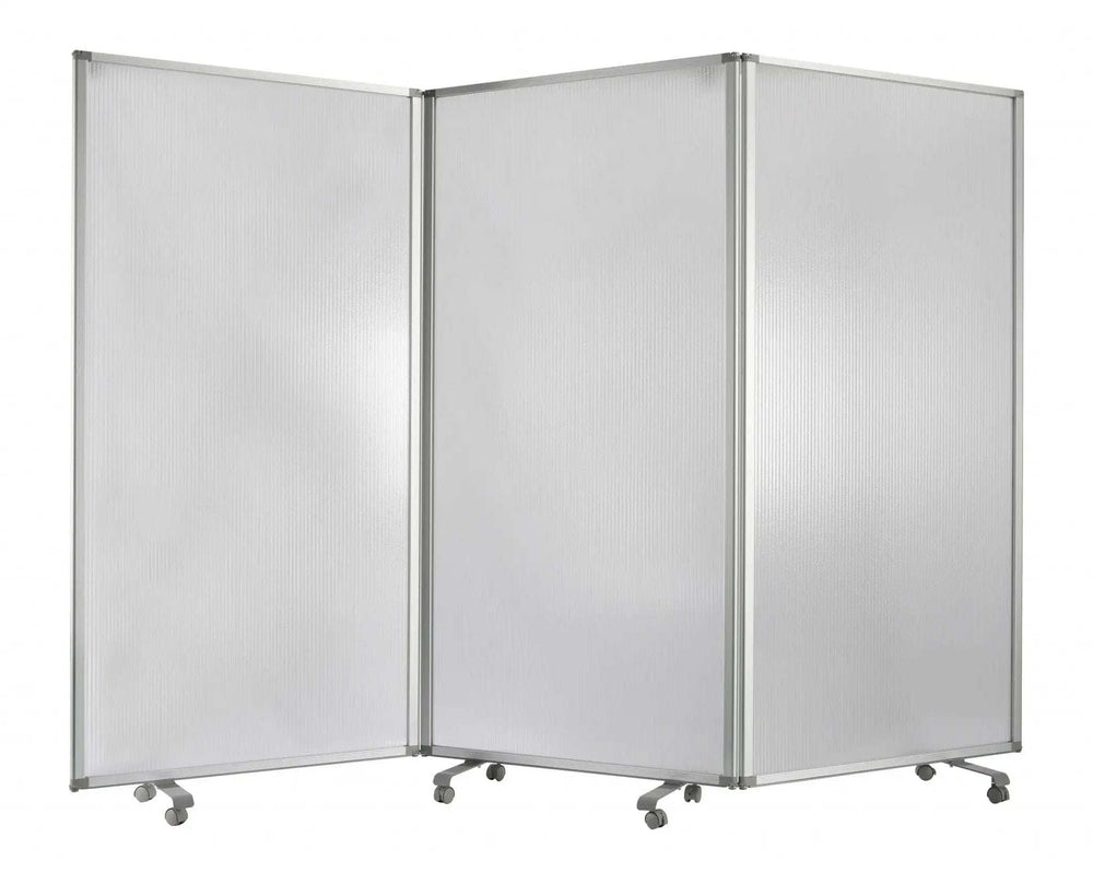 106 X 1 X 71 White Metal And Pvc Resilient - Screen - Homeroots - Flyclothing LLC