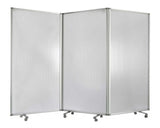 106 X 1 X 71 White Metal And Pvc Resilient - Screen - Homeroots - Flyclothing LLC