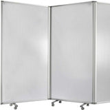 106 X 1 X 71 White Metal And Pvc Resilient - Screen - Homeroots - Flyclothing LLC