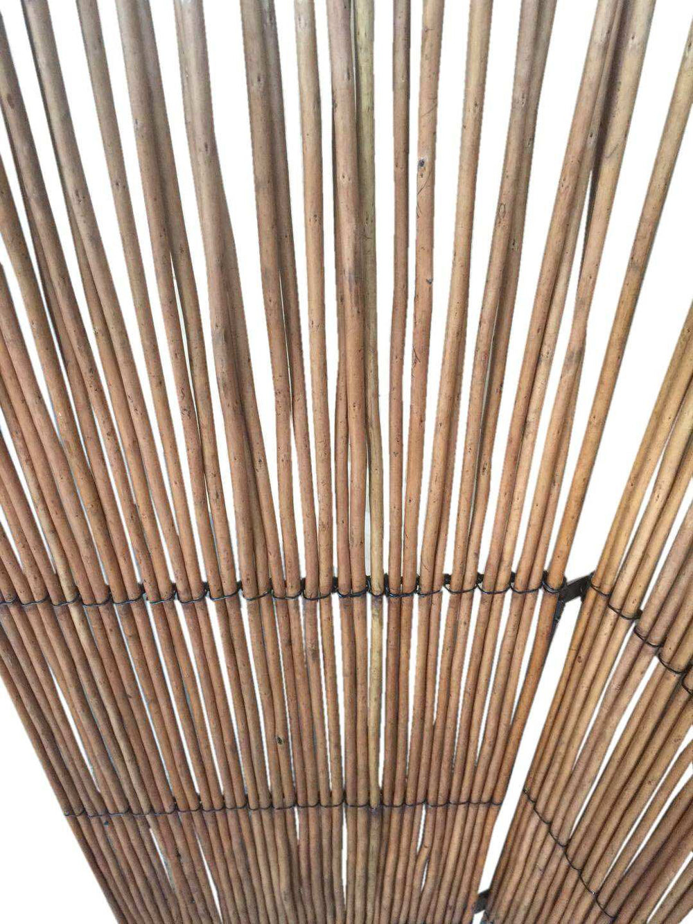 Three Panel Natural Willow Room Divider Screen - Homeroots - Flyclothing LLC