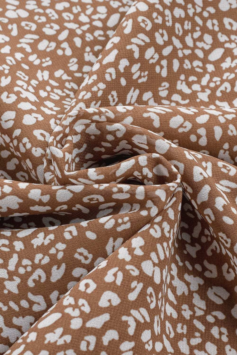 Frill Printed Round Neck Tank - Trendsi - Flyclothing LLC