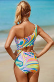 Cutout Single Shoulder One-Piece Swimwear - Trendsi - Flyclothing LLC