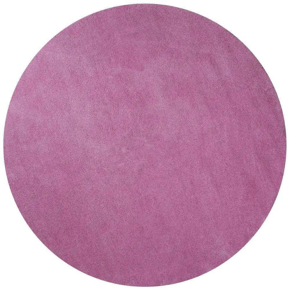 8' Hot Pink Round Indoor Shag Rug - Homeroots - Flyclothing LLC