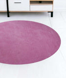 8' Hot Pink Round Indoor Shag Rug - Homeroots - Flyclothing LLC