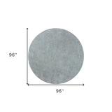 8' Round Polyester Blue Heather Area Rug - Homeroots - Flyclothing LLC