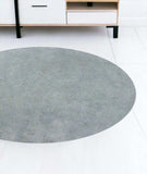 8' Round Polyester Blue Heather Area Rug - Homeroots - Flyclothing LLC