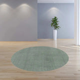 8' Round Polyester Slate Area Rug - Homeroots - Flyclothing LLC