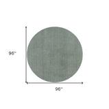 8' Round Polyester Slate Area Rug - Homeroots - Flyclothing LLC