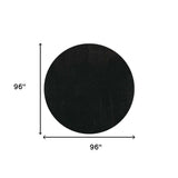 8' Espresso Brown Round Indoor Shag Rug - Homeroots - Flyclothing LLC