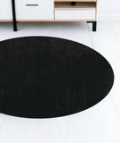 8' Espresso Brown Round Indoor Shag Rug - Homeroots - Flyclothing LLC