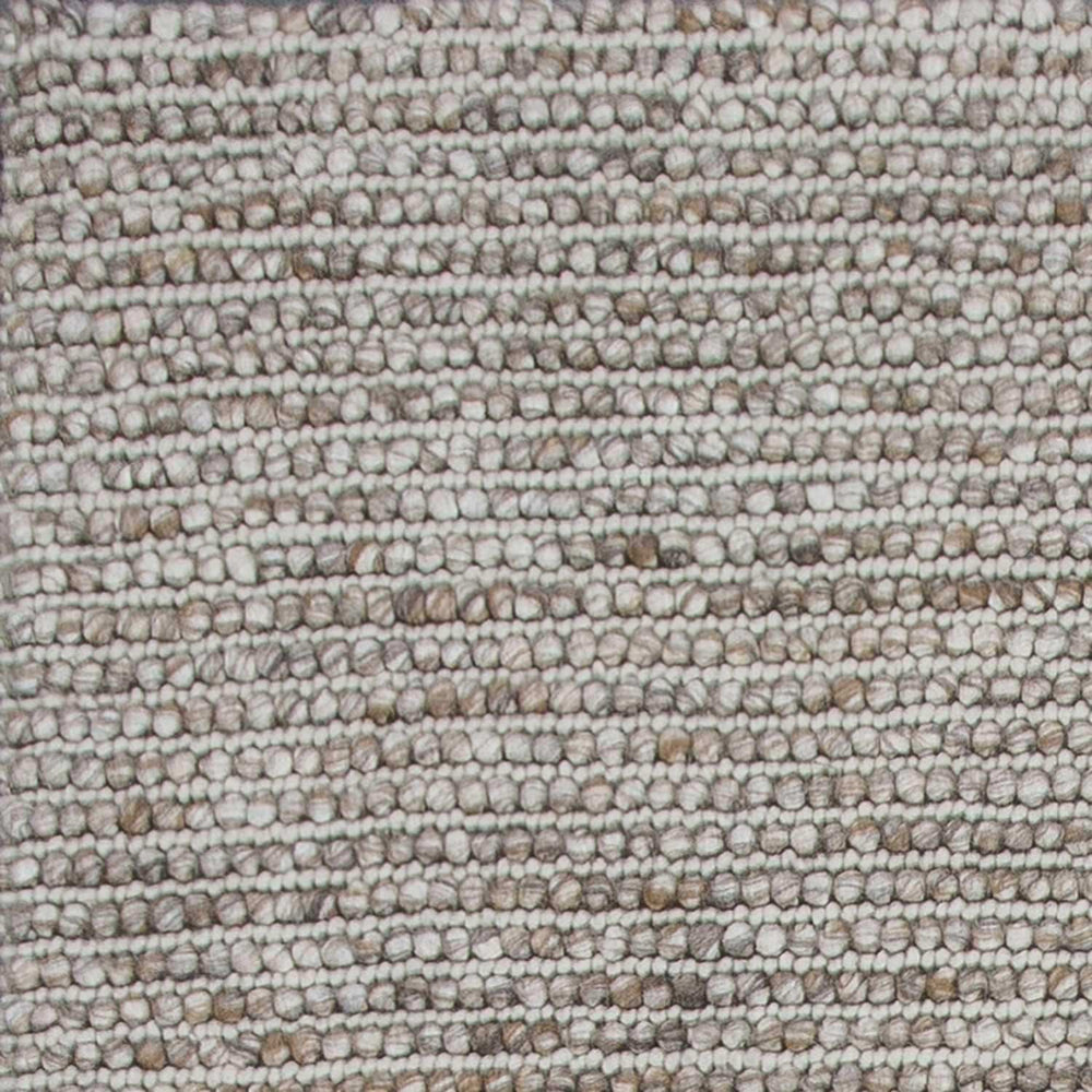 5' X 7' Natural Wool Boucle Berber Style Area Rug - Homeroots - Flyclothing LLC