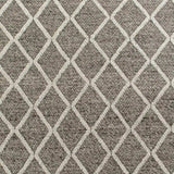 5' X 7' Dark Gray and Ivory Wool Diamond Hand Woven Berber Area Rug - Homeroots - Flyclothing LLC