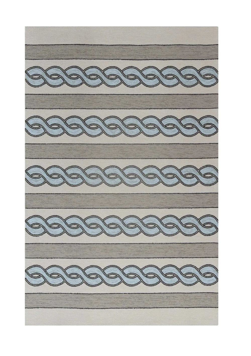 6' X 9' Uv Treated Polypropylene Ivory Or Spa Area Rug - Homeroots - Flyclothing LLC