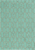 7' X 10' Green Moroccan Indoor Outdoor Area Rug - Homeroots - Flyclothing LLC