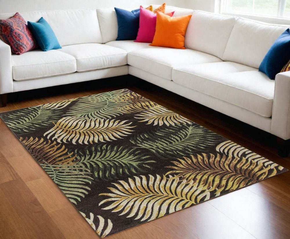 5' X 8' Wool Espresso Area Rug - Homeroots - Flyclothing LLC