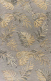 5' X 8' Grey Hand Tufted Tropical Palms Indoor Area Rug - Homeroots - Flyclothing LLC
