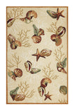 7' X 9' Polyester Beige Area Rug - Homeroots - Flyclothing LLC